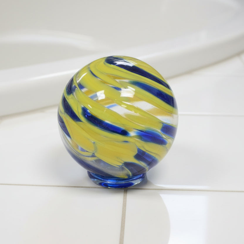 Yellow and Cobalt Blue Float