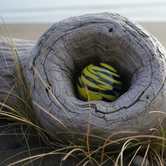 Yellow and Cobalt Blue Float