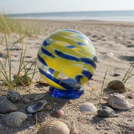 Yellow and Cobalt Blue Float