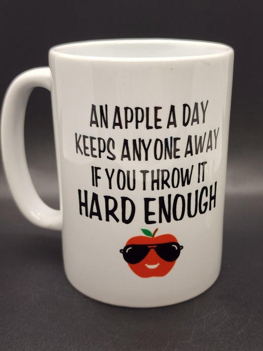 15oz an apple a day mug # M1